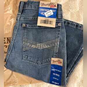 NWT Wrangler 20X Boys' CAPROCK CANYON